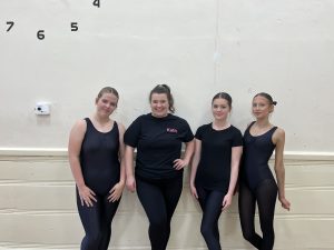 Dancers from Richmond North Yorkshire and Catterick Garrison taking part in a professional dance and musical theatre workshop